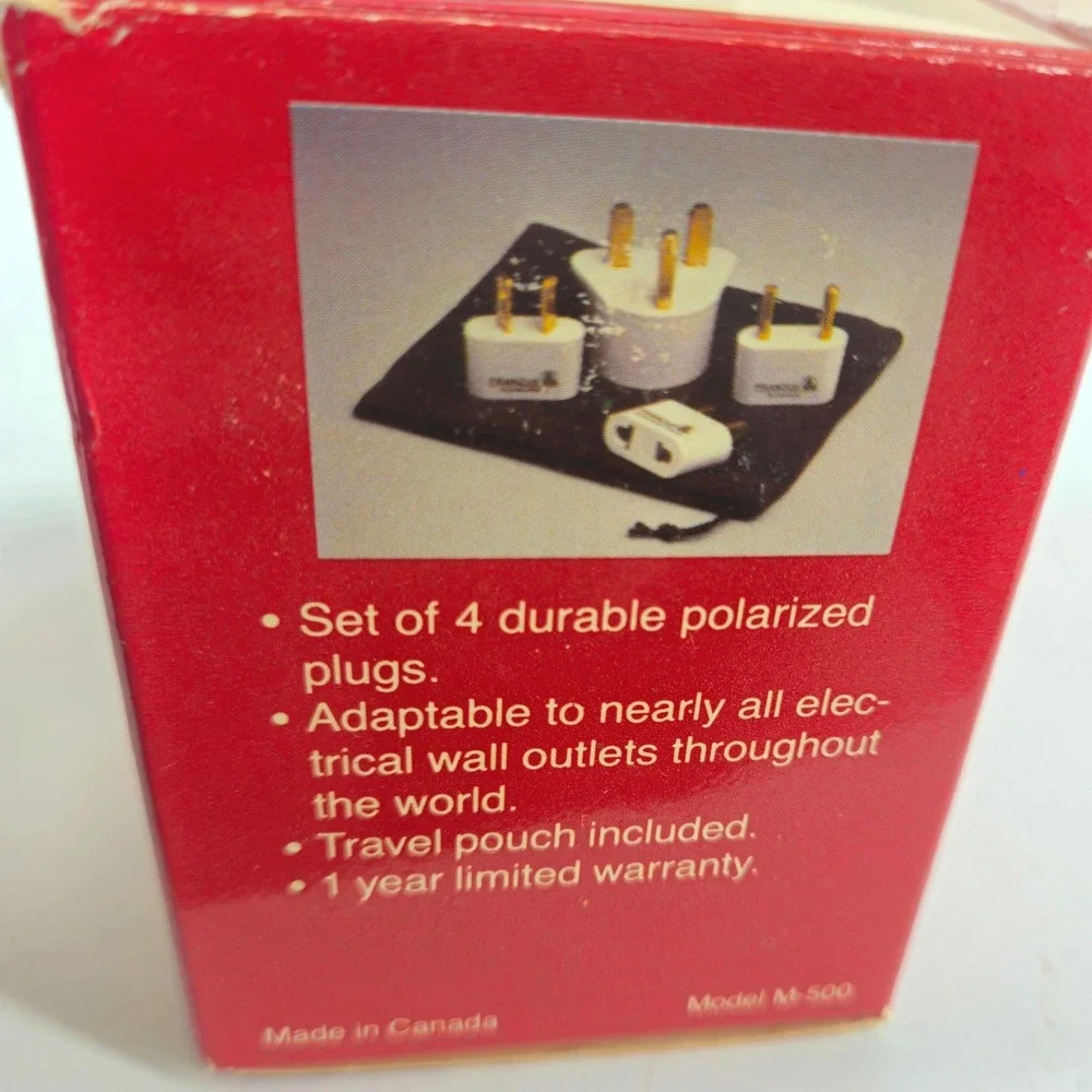 FRANZUS Travel Polarized International Electricity Adapter Plug Set M500 MISSING